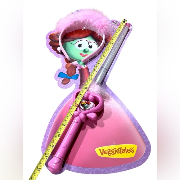 Veggietales Pink Princess Crown Tiara Light Up Wand Sweet Pea Beauty Petunia - Picture 2 of 6